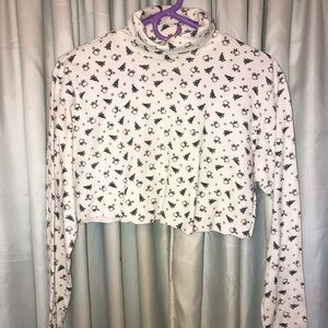Fun Holiday Cropped Turtleneck